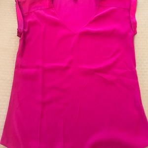 Silk-like bright pink top